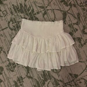 White Ruffled Skirt